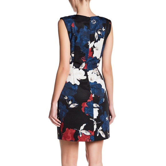 NWT Cynthia Steffe Elodie Floral V Neck Dress 6 - Picture 3 of 8